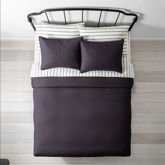 Hearth & Hand Other - Hearth & Hand Railroad Gray King Duvet Cover Set